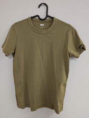 Uniqlo Women's Olive Crew Neck Short Sleeve Tee Japan Size L (Fits like US M)